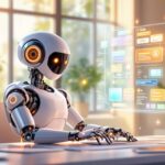 AI robot completing a task
