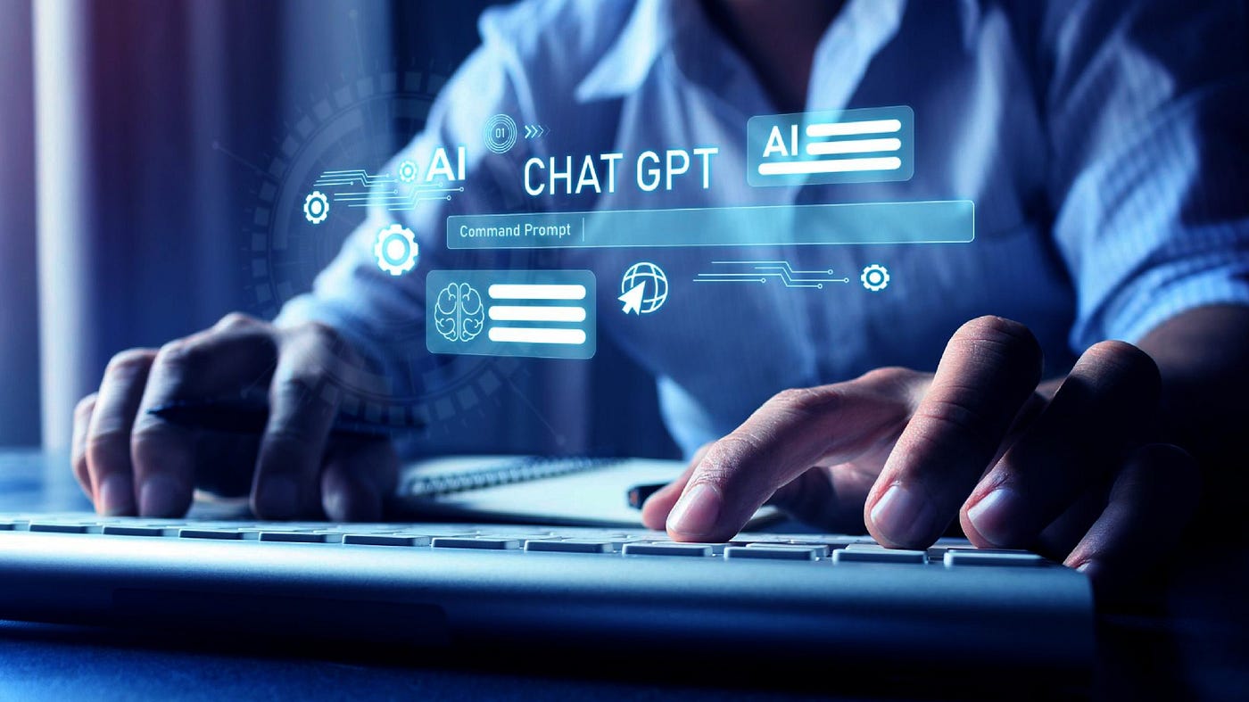 Student giving prompt to ChatGPT